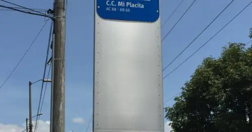 PARADERO SITP CENTRO COMERCIAL MI PLACITA  184A05